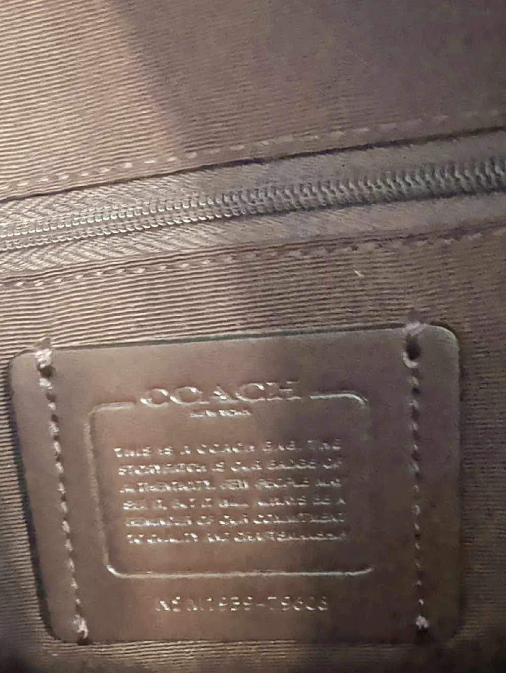 Coach Teal Green Leather Shoulder Tote with Exterior Zip Pocket - Picture 6 of 6